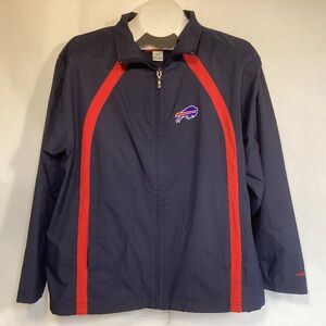 Vintage Reebok Buffalo Bills full zip lightweight jacket men’s size large